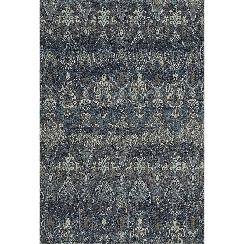 Addison Thurston Distressed Ikat Steel Area Rug