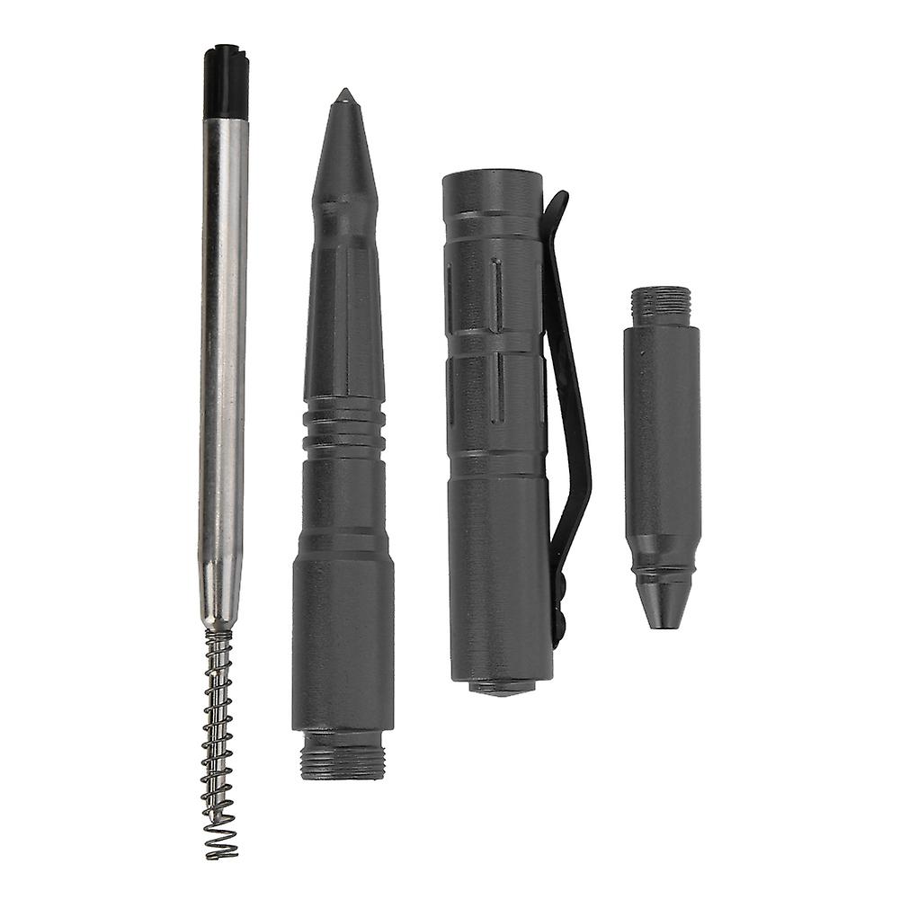 Self Defense Military Pen Tactics Pen Tungsten Steel Survival Defense Tool (black)