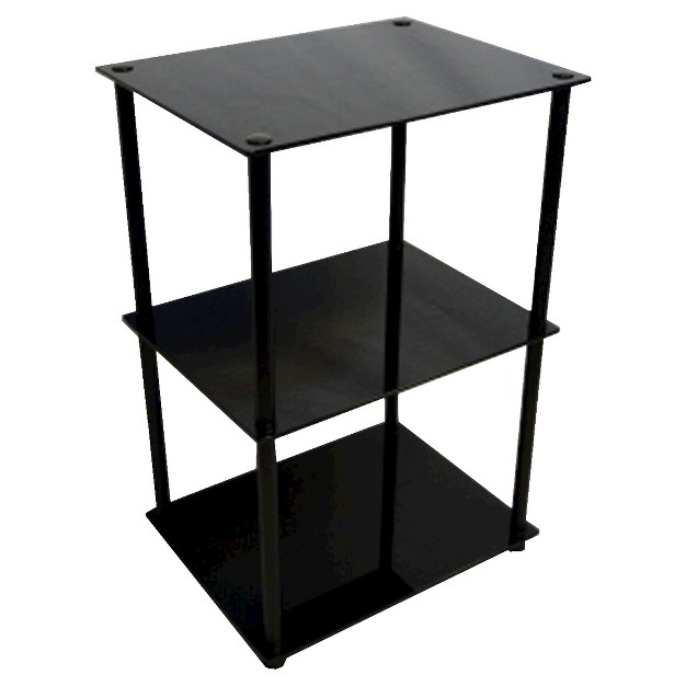 Classic Glass Tall 3 Tier End Table Breighton Home