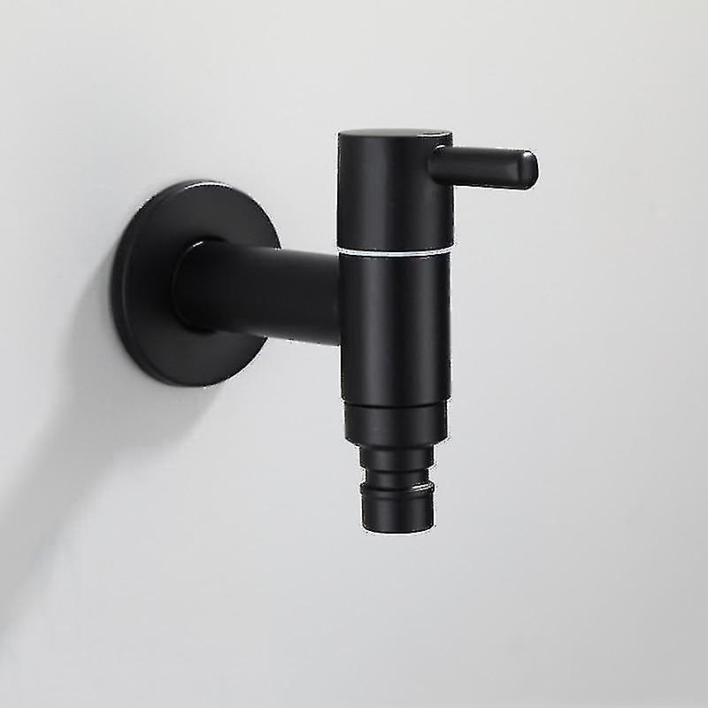 Brass - Outdoor Garden Faucet Tap Water Bibcock1pcs-black-b)