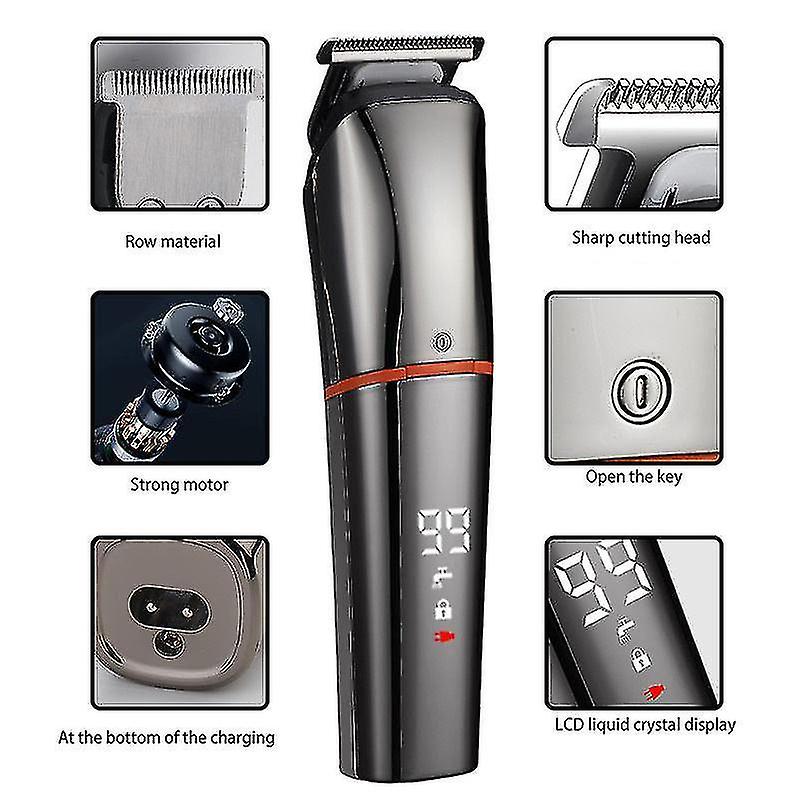 Hot Sell Hair Clipper 6 In 1 Full Body Hair Trimmer Razor Shaver Nose Trimmer Beard Trimmer Kit Shav