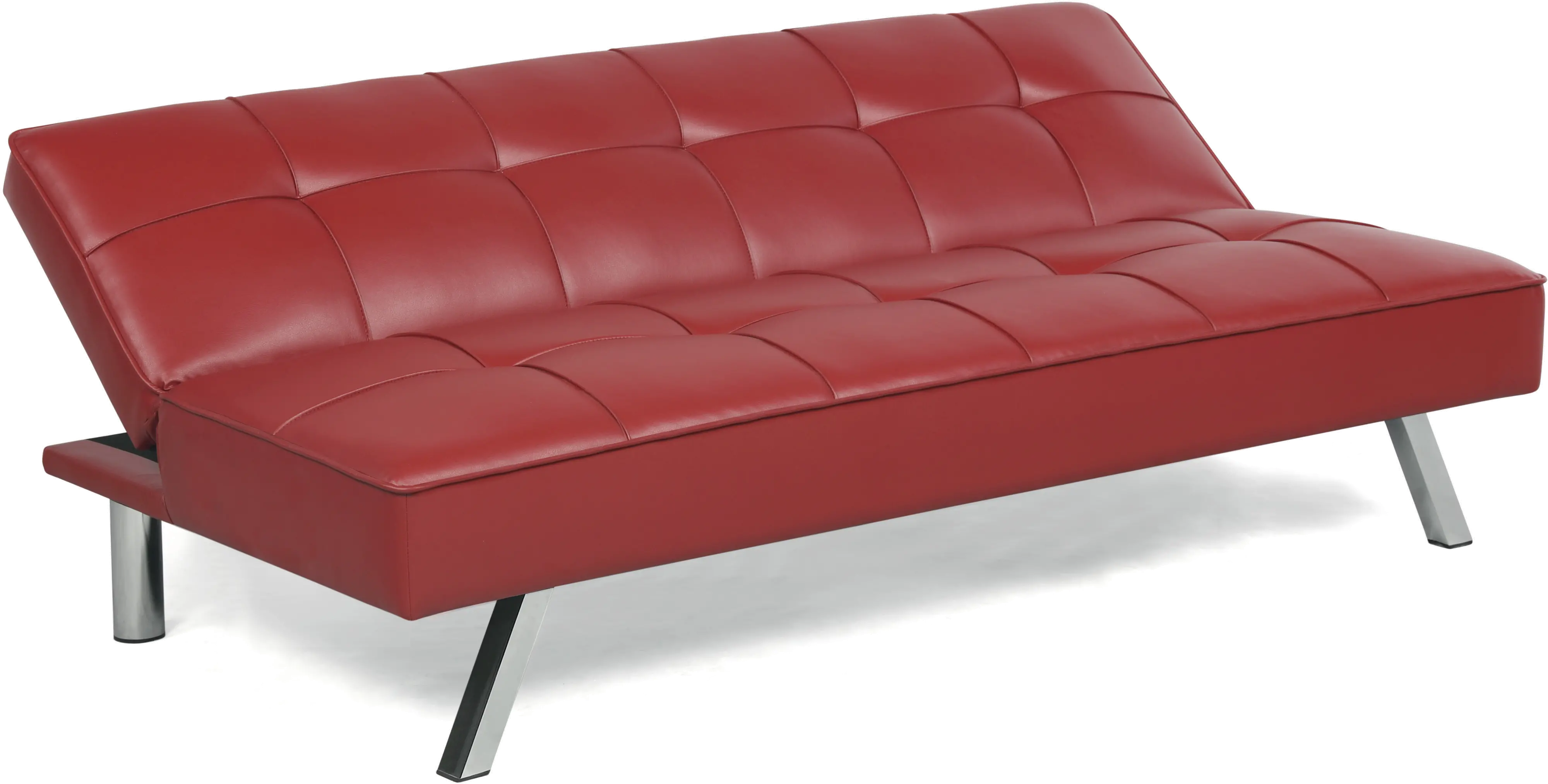 Mia Red Multi-Functional Sofa Lounger Sleeper by Serta Dream Convertibles