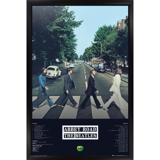 Trends International 24x36 The Beatles Abbey Album Framed Wall Poster Prints