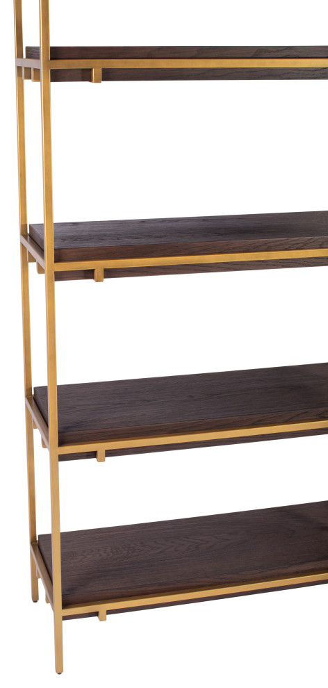 Avalon Reclaimed Oak Bookcase 82 quot  Contemporary   Bookcases   by Design Tree Home  Houzz