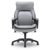 Shaquille O'Neal Amphion Ergonomic Bonded Leather High-Back Executive Chair， Gray