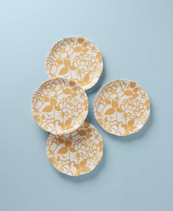 Lenox Butterfly Meadow Cottage Accent Plate Set Set of 4