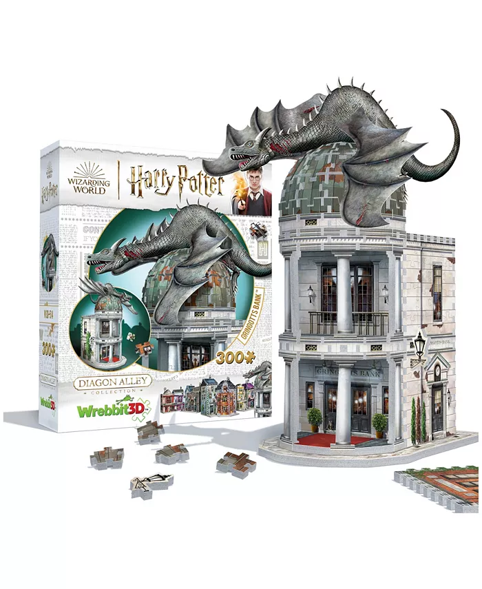 University Games Wrebbit Harry Potter Diagon Alley Collection Gringotts Bank 3D Puzzle  300 Pieces