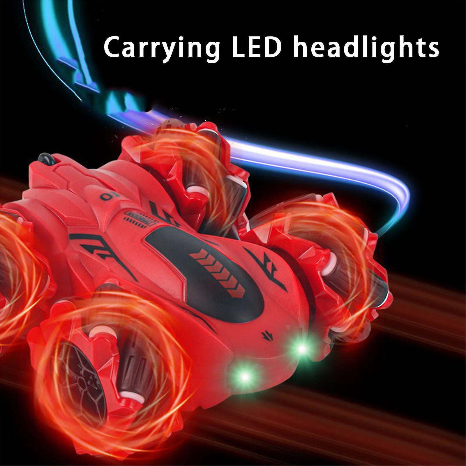 Remote Control 2.4g Stunt Car With Music Light Horizontal Drift High speed Climbing Car Toy For Kids