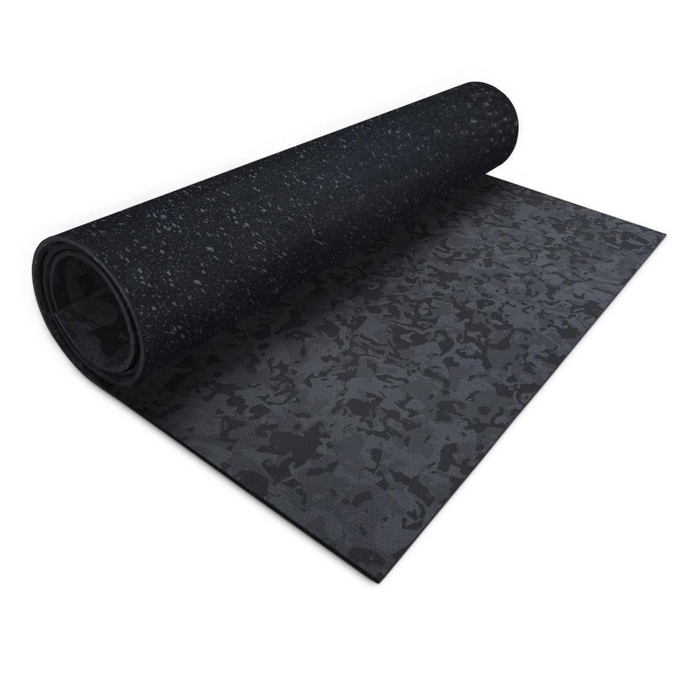 Norsk Gray Camo 72 in. W x 36 in. L Rubber Multi-Purpose Fitness Equipment Mat (18 sq. ft.) 24325GCRF