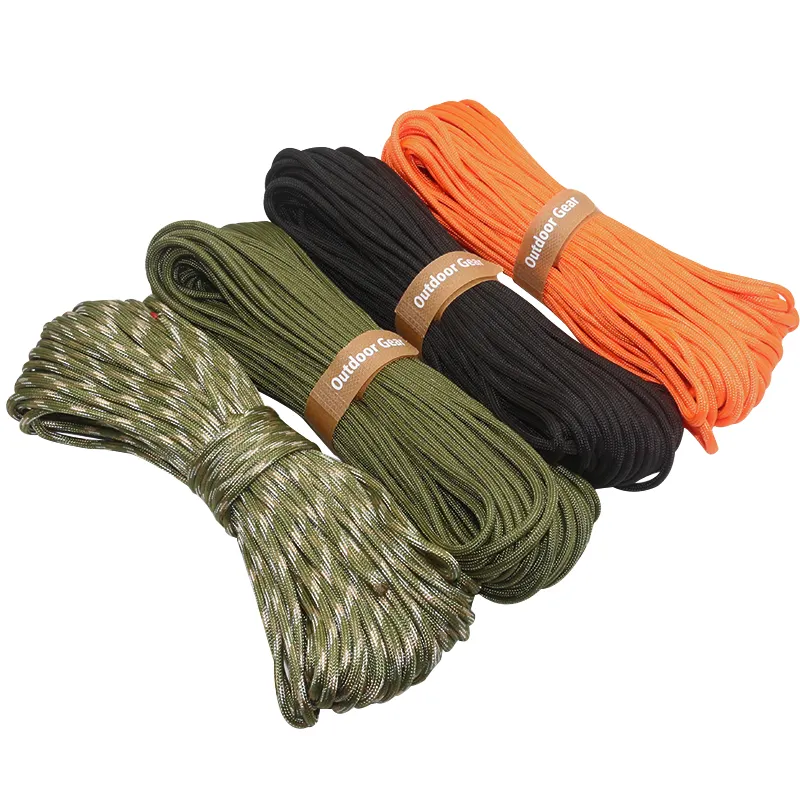 Premium 550 4mm Paracord Camping Survival Rope with Waxed Tinder Fishing Line