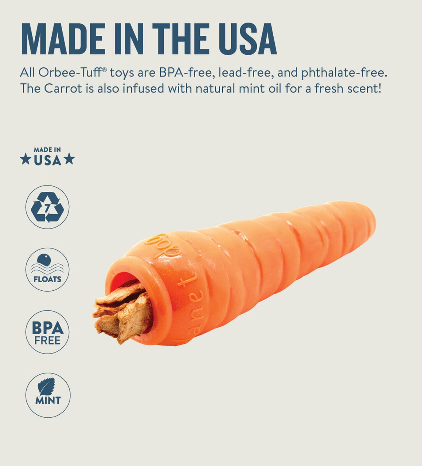 Planet Dog Orbee-Tuff® Carrot Dog Toy