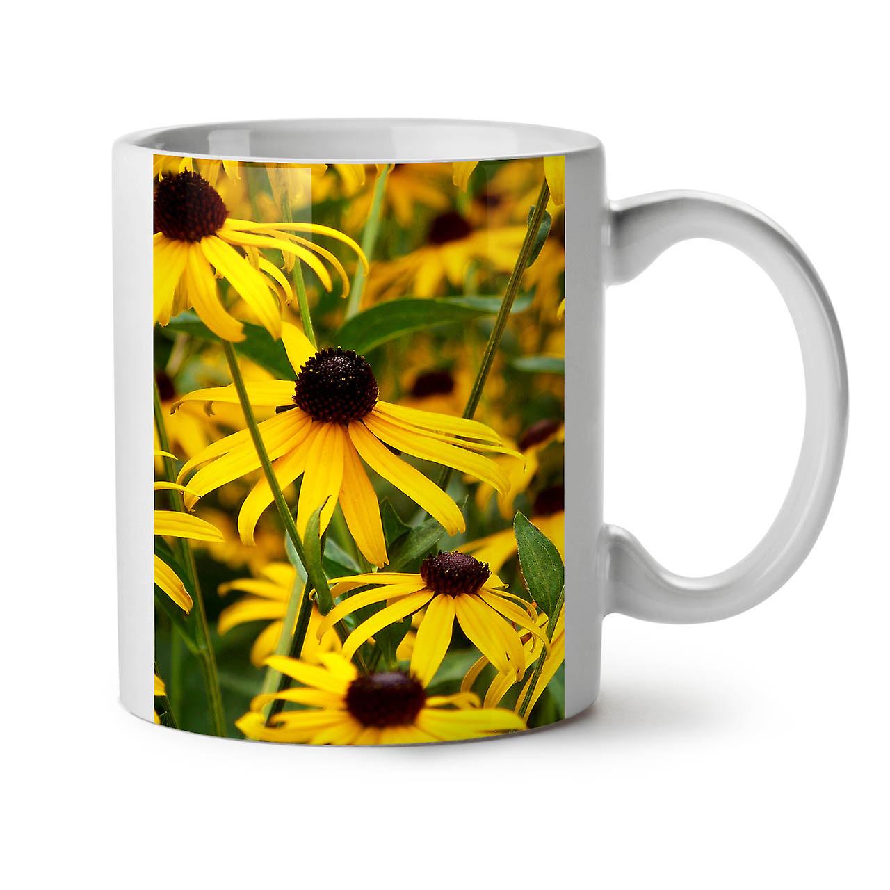 Garden Flowers NEW White Tea Coffee Ceramic Mug 11 oz | Wellcoda