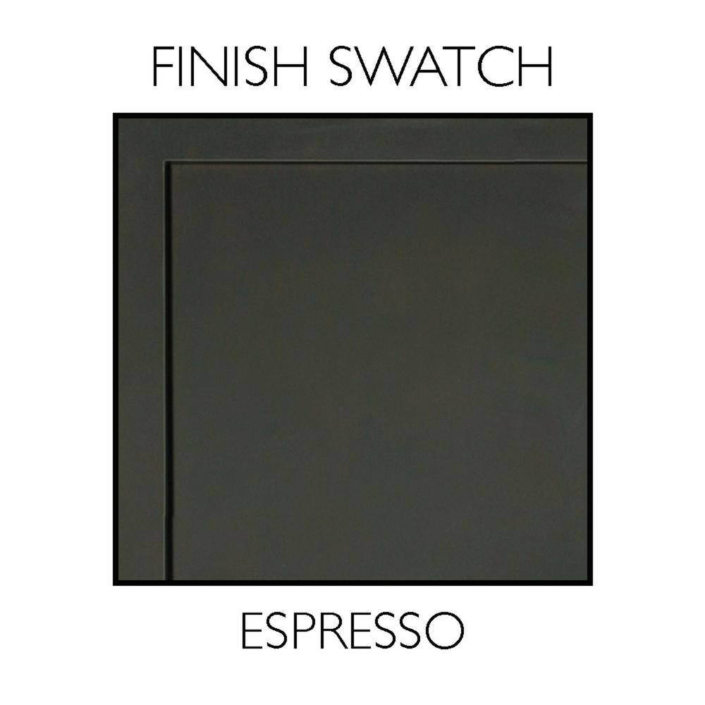 Design House Ventura 48 in. x 30 in. x 6 in. Surface-Mount Tri-View Bathroom Medicine Cabinet in Espresso 541367-ESP