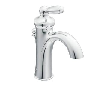 MOEN Brantford Single Hole Single-Handle High-Arc Bathroom Faucet in Chrome (Model: 66600) 66600