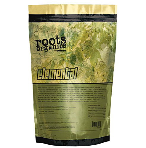 Roots Organics Elemental Supplement 20% Calcium 4% Magnesium Fertilizer， 3 lb.