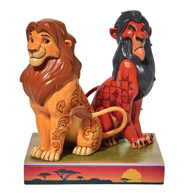 Jim Shore Proud amp Petulant One Figurine 6 5 Inches Sima amp Scar Lion King 6010093 Resin Orange