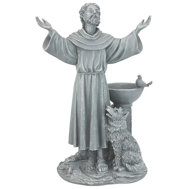 Design Toscano St Francis x27 s Garden Blessing Sculpture Gray