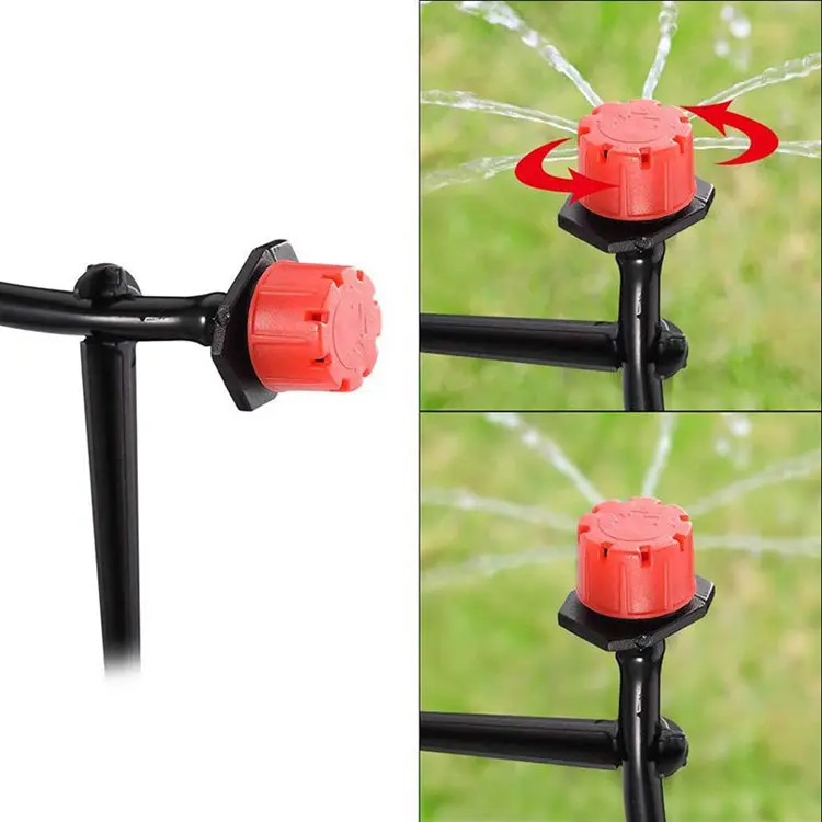 Agricultural Plastic Micro Adjustable Dripper Irrigation System Watering Sprinklers Garden Supplies