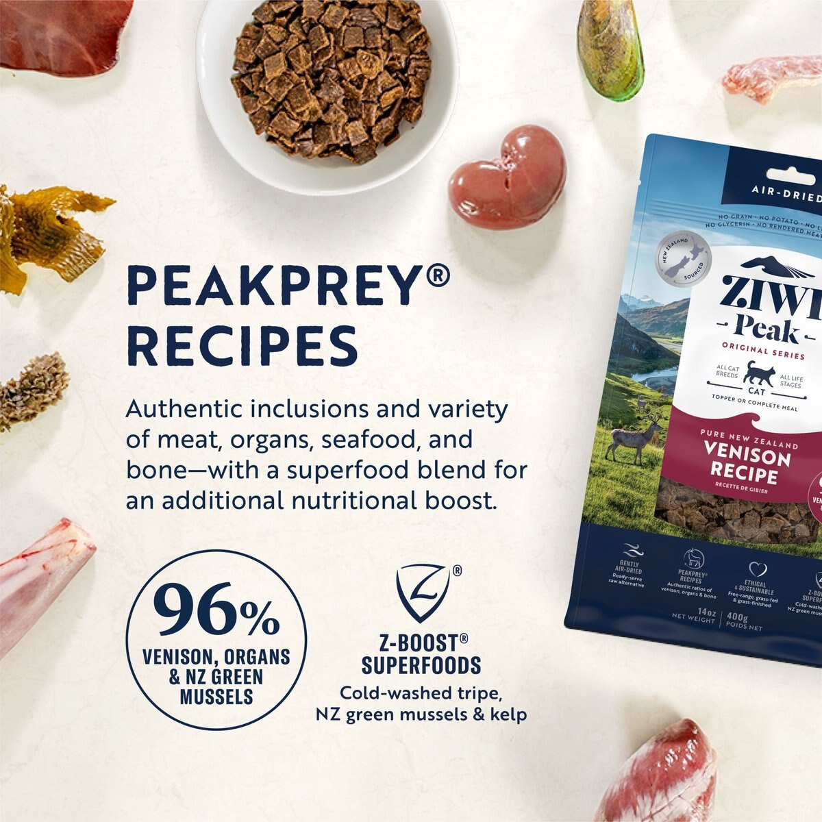 Ziwi Peak Air-Dried Venison Recipe Cat Food