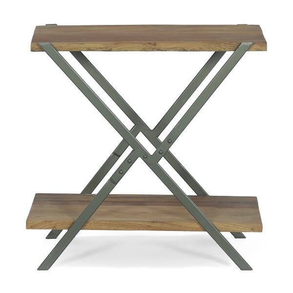 Oxbow Modern Industrial Handcrafted Wood Side Table by Christopher Knight Home - 26.00