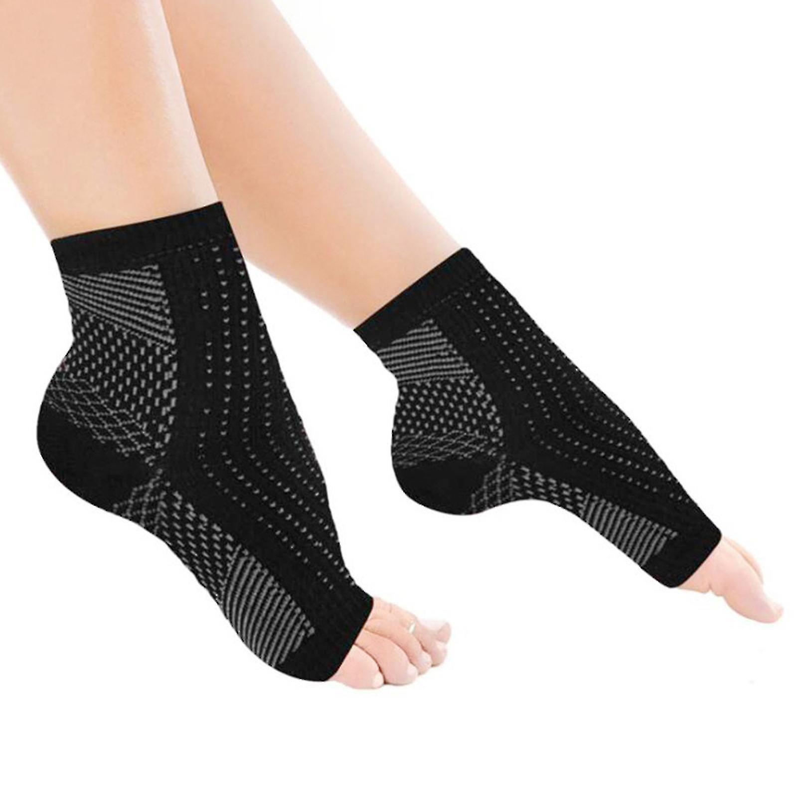 Unisex Anti-fatigue Sports Compression Foot Ankle Sleeve Support Brace Socksnude