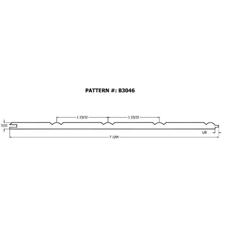 Alexandria Moulding 1/4 in. H X 7 in. W X 32 in. L Primed White MDF Wall Panel