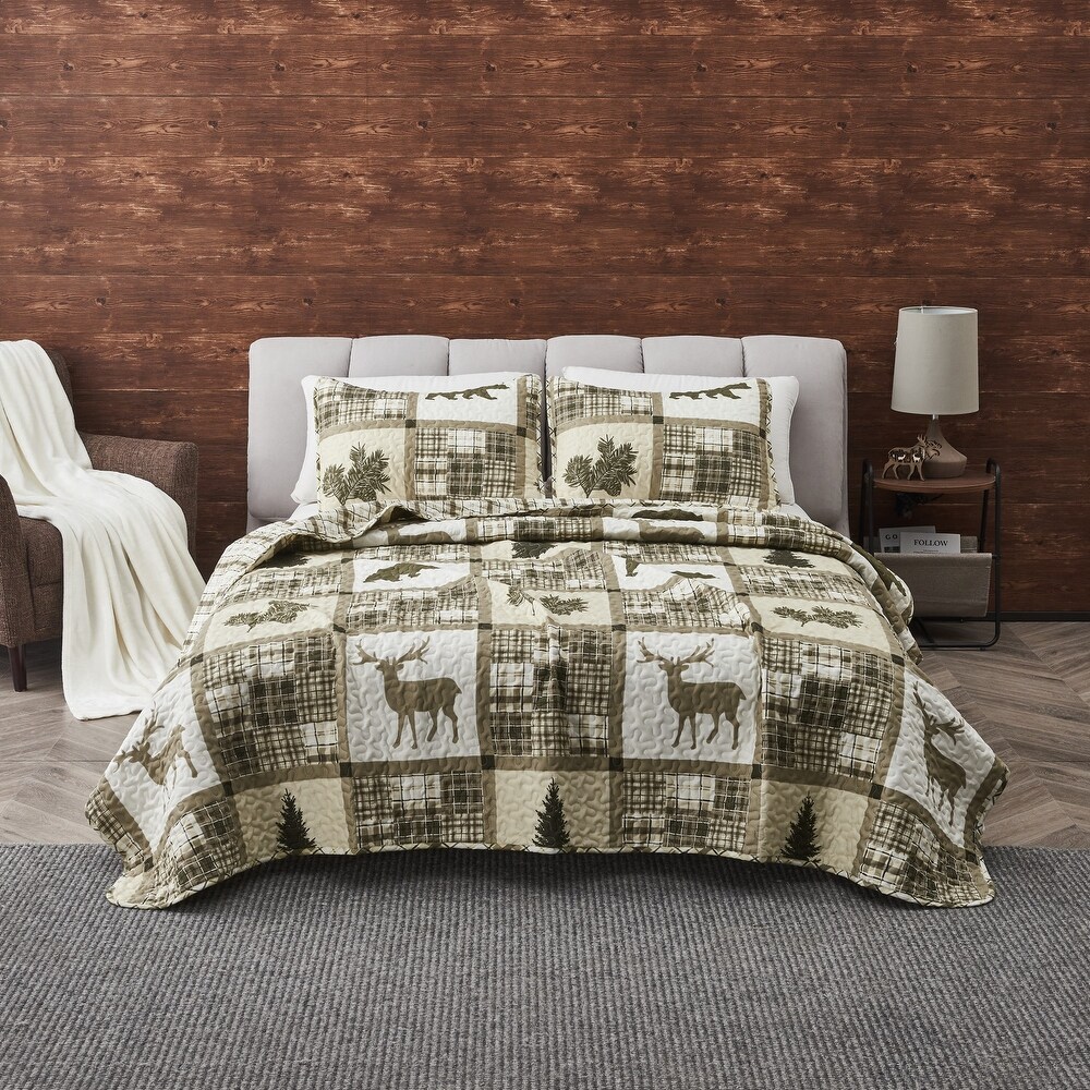 Premium Rustic Lodge  Season Quilt Set