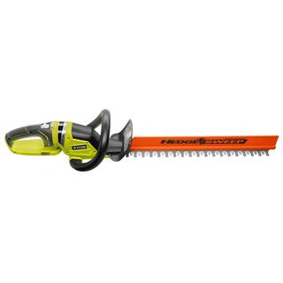 RYOBI ONE+ 18V 13 in. Cordless Battery String TrimmerEdger and 22 in. Hedge Trimmer with 4.0 Ah Battery and Charger P2080-HDG