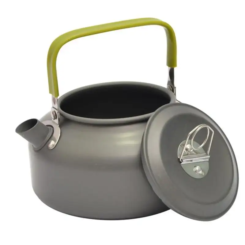 Camping pots and pans 2 3 people outdoor portable cookware 0.8 litre kettle multifunctional kettle set