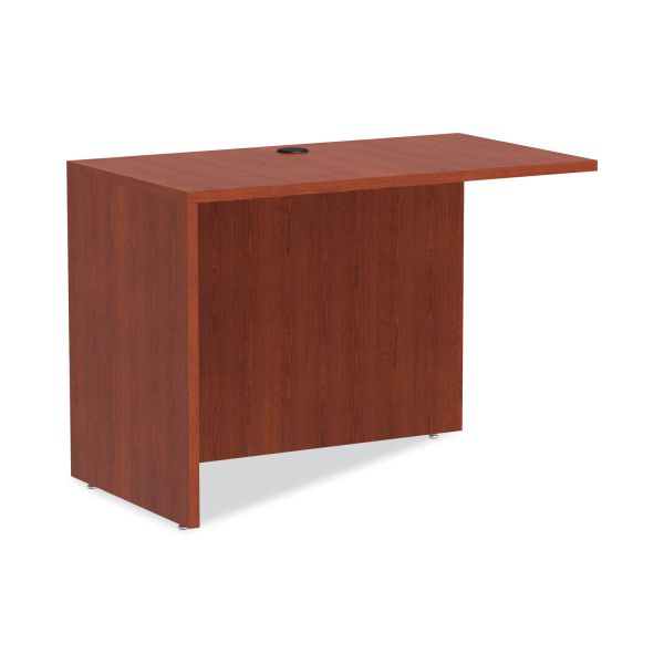 Alera Valencia Series Reversible Return/Bridge Shell， 42w x 23.63d x 29.5h， Medium Cherry