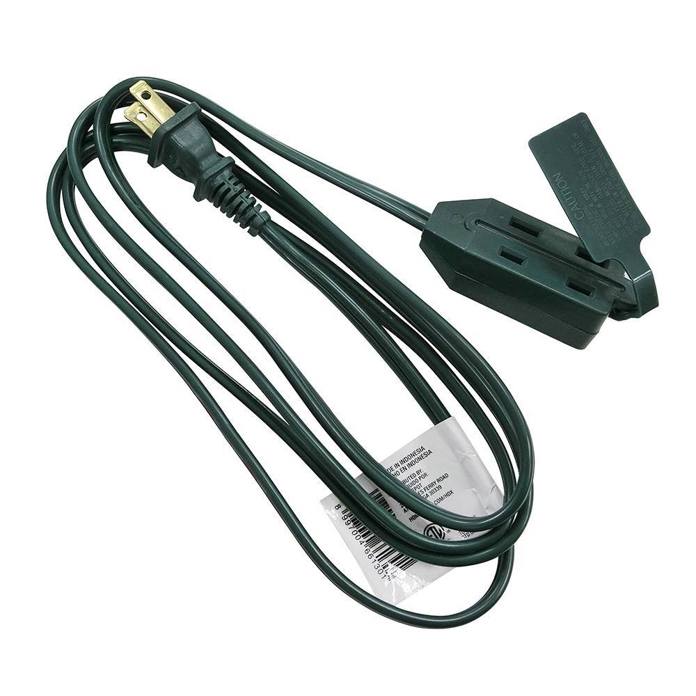 HDX 6 ft. 162-Gauge Green Cube Tap Extension Cord EXG-1626