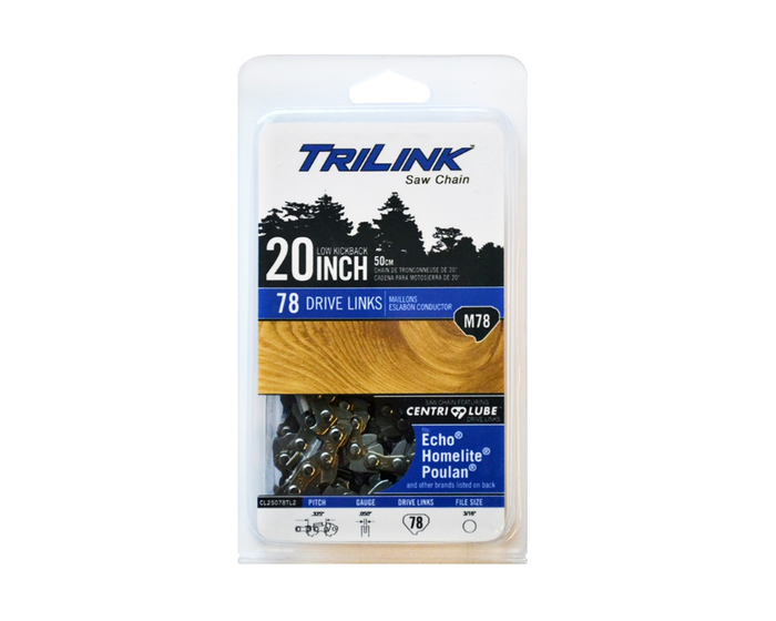 TriLink Saw Chain 20 inch Chain w/ 78 Drive Links CL25078TL2