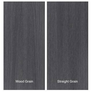 NewTechWood Naturale Magellan Series 1 in. x 5-12 in. x 0.5 ft. Westminster Gray Composite Decking Board Sample with Groove US01-16-N-LG-S