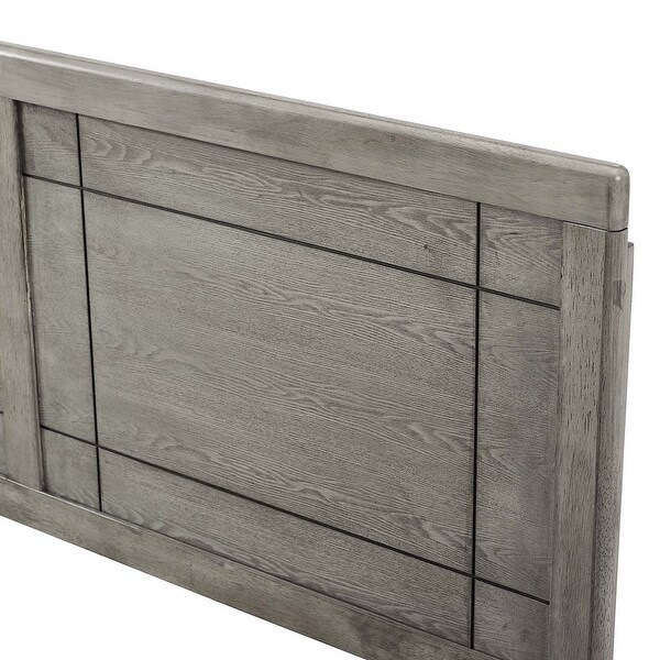 Viola Country Style Twin Size Grey Wooden Headboard - - 32157932