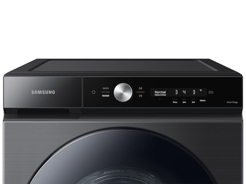 Samsung WF53BB8700AV Bespoke 5.3 Cu. Ft. Ultra Capacity Front Load Washer With Super Speed Wash And Ai Smart Dial In Brushed Black