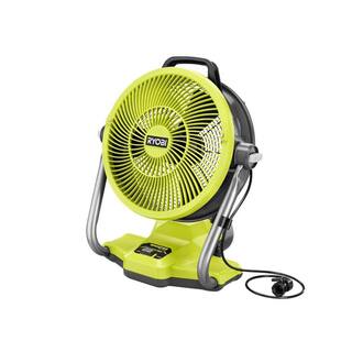 RYOBI ONE+ 18V Cordless Hybrid WHISPER SERIES 12 in. Misting Air Cannon Fan (Tool Only) PCL850B