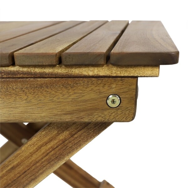 Outdoor Folding Wooden Side Table