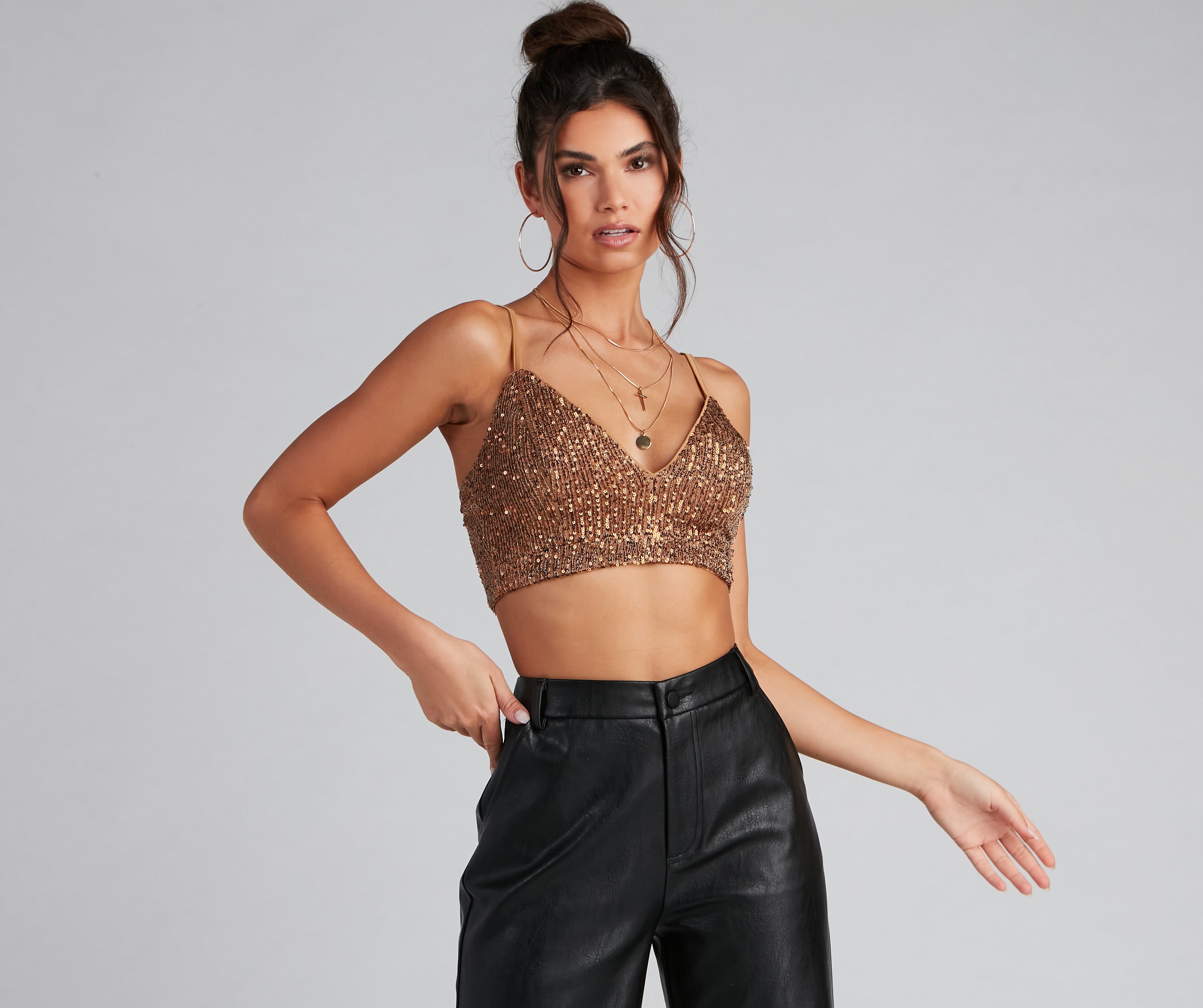 Glitzy Moment Sequin Knit Top