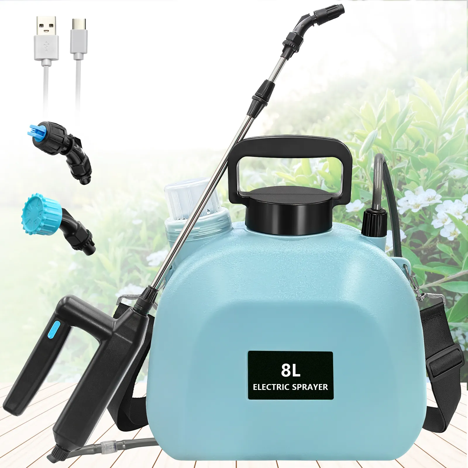 Factory Supply Rechargeable Portable Garden Watering Irrigation Battery Powered Garden Sprayer 5Lit