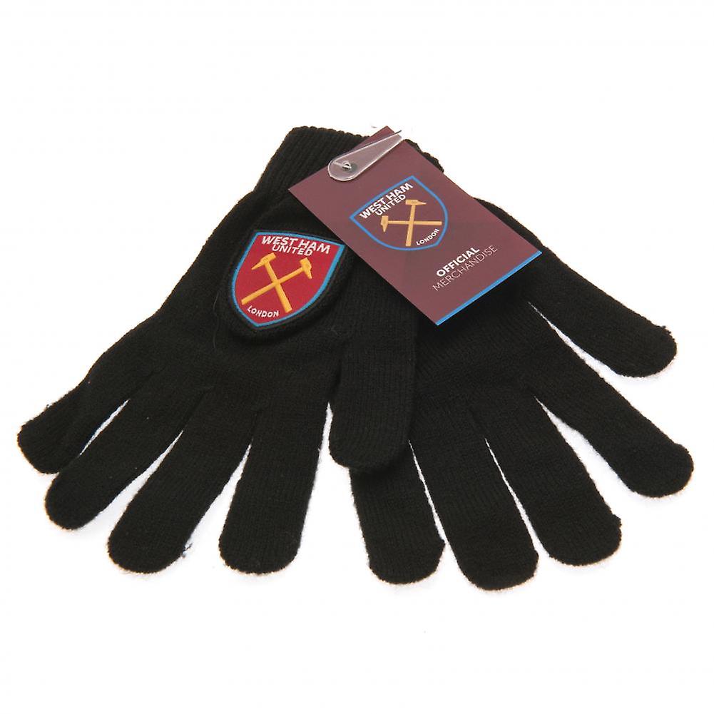 West Ham United FC Official Junior Knitted Gloves