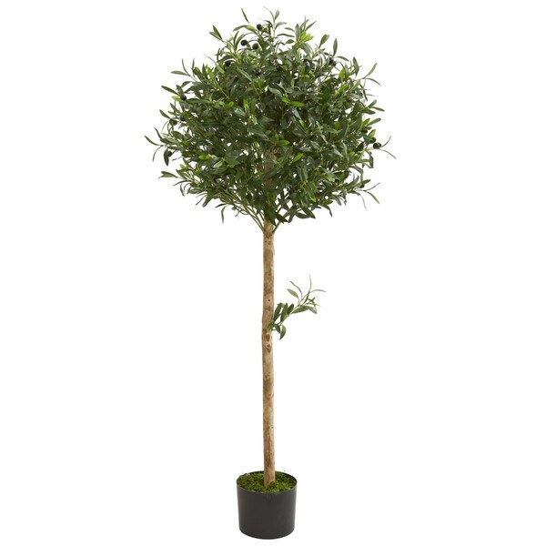 5' Olive Topiary Artificial Tree