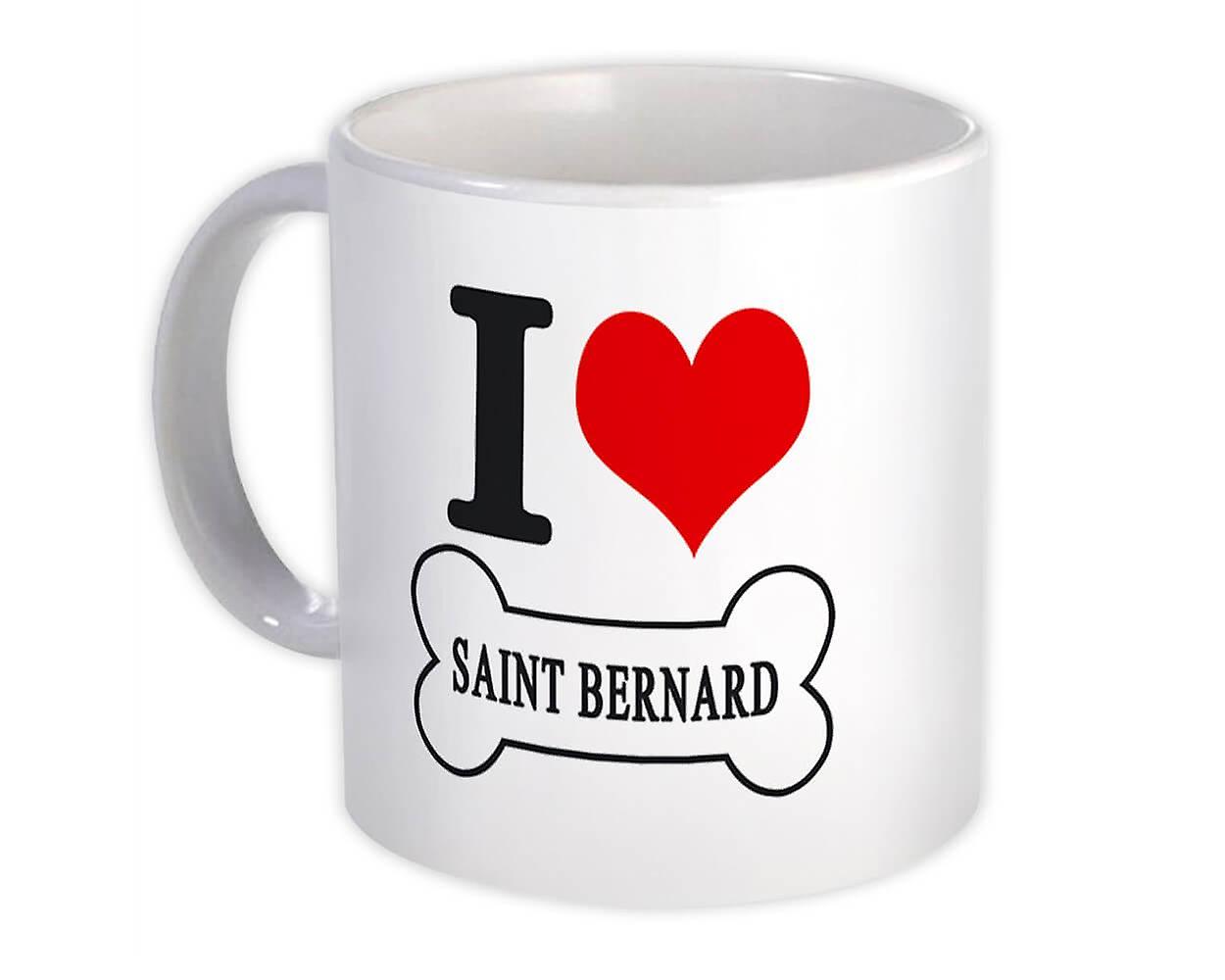 Gift Mug: I Love Saint Bernard Pet