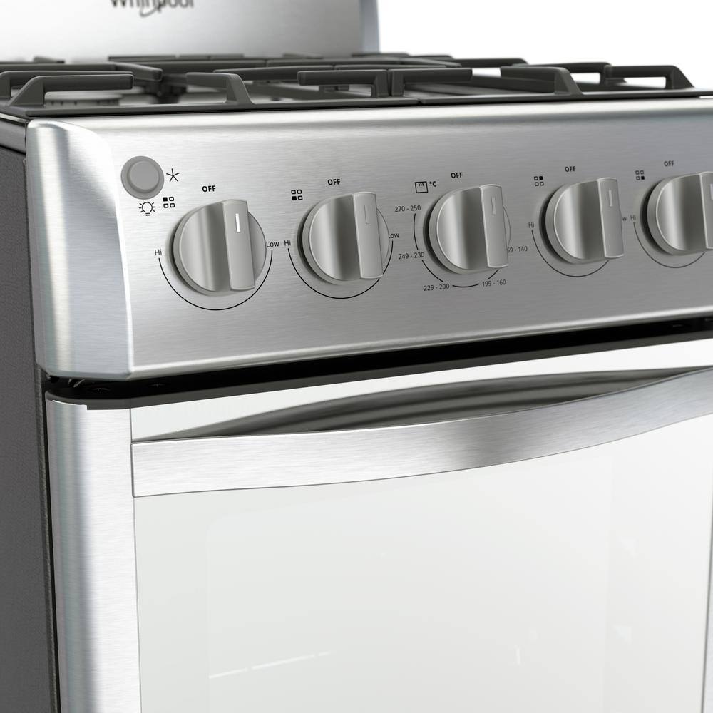 Whirlpool 20 in. 2.7 cu. ft. Gas Range with Self-Cleaning Oven in Stainless Steel LWWR5000S