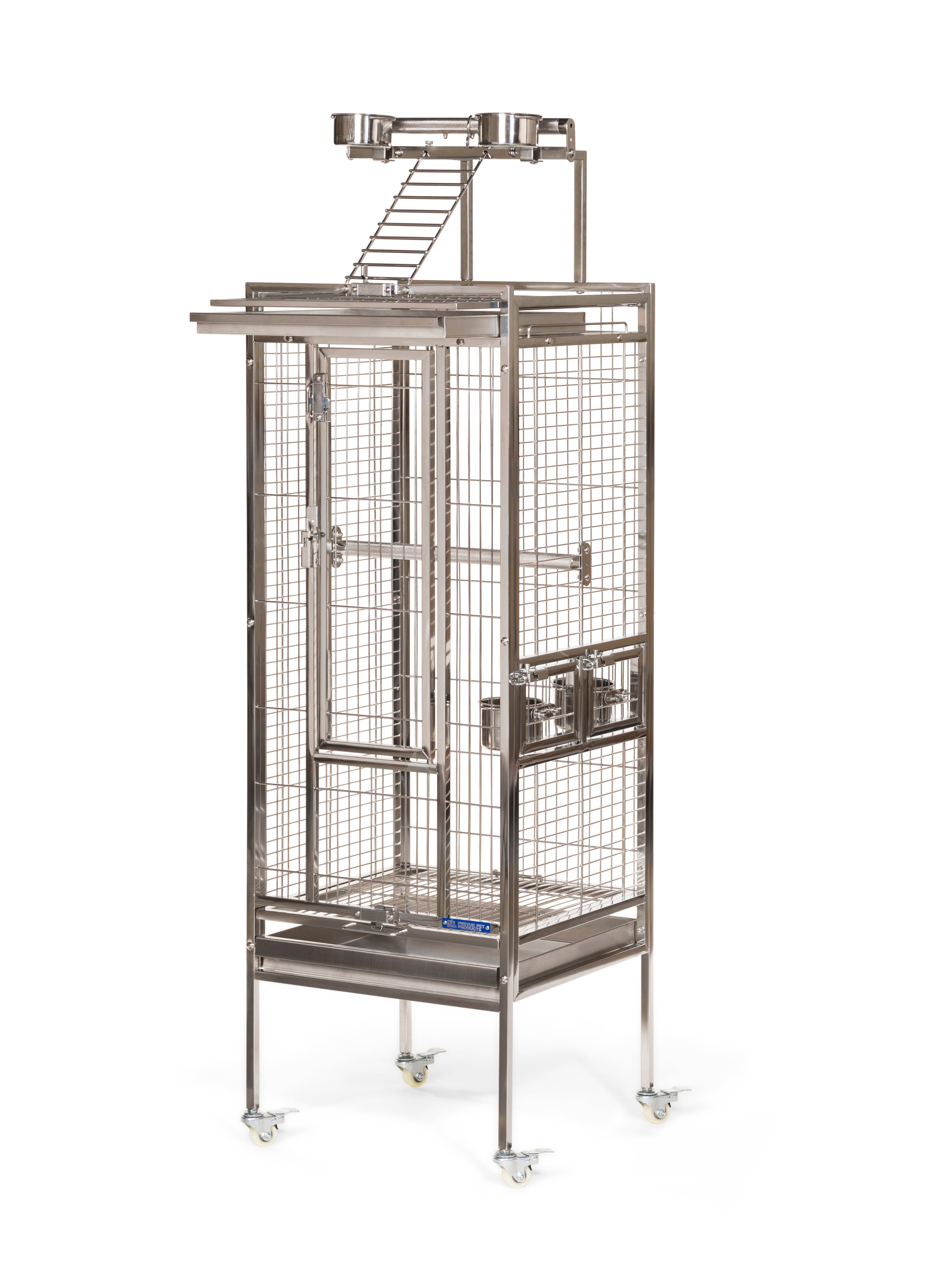 Prevue Pet Products Small Stainless Steel Play Top Bird Cage 3451