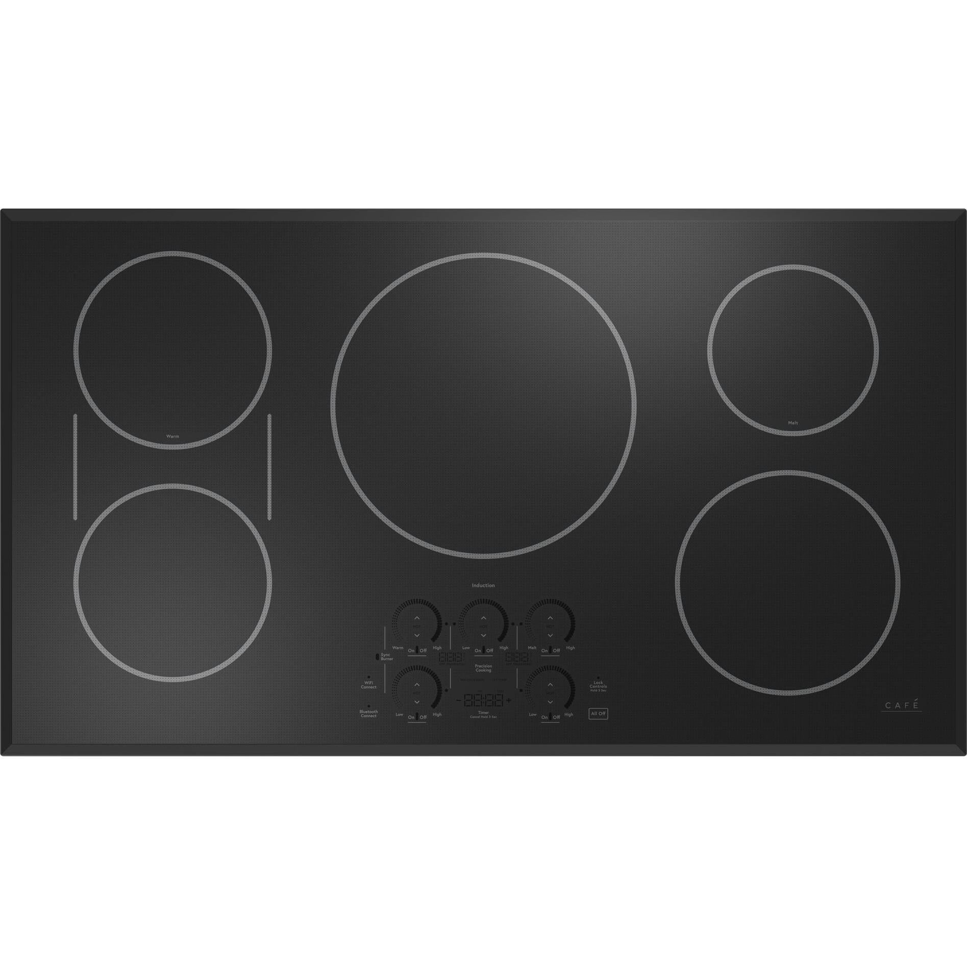 Caf¨¦ 36-inch Built-in Induction Cooktop with Chef Connect CHP90361TBB