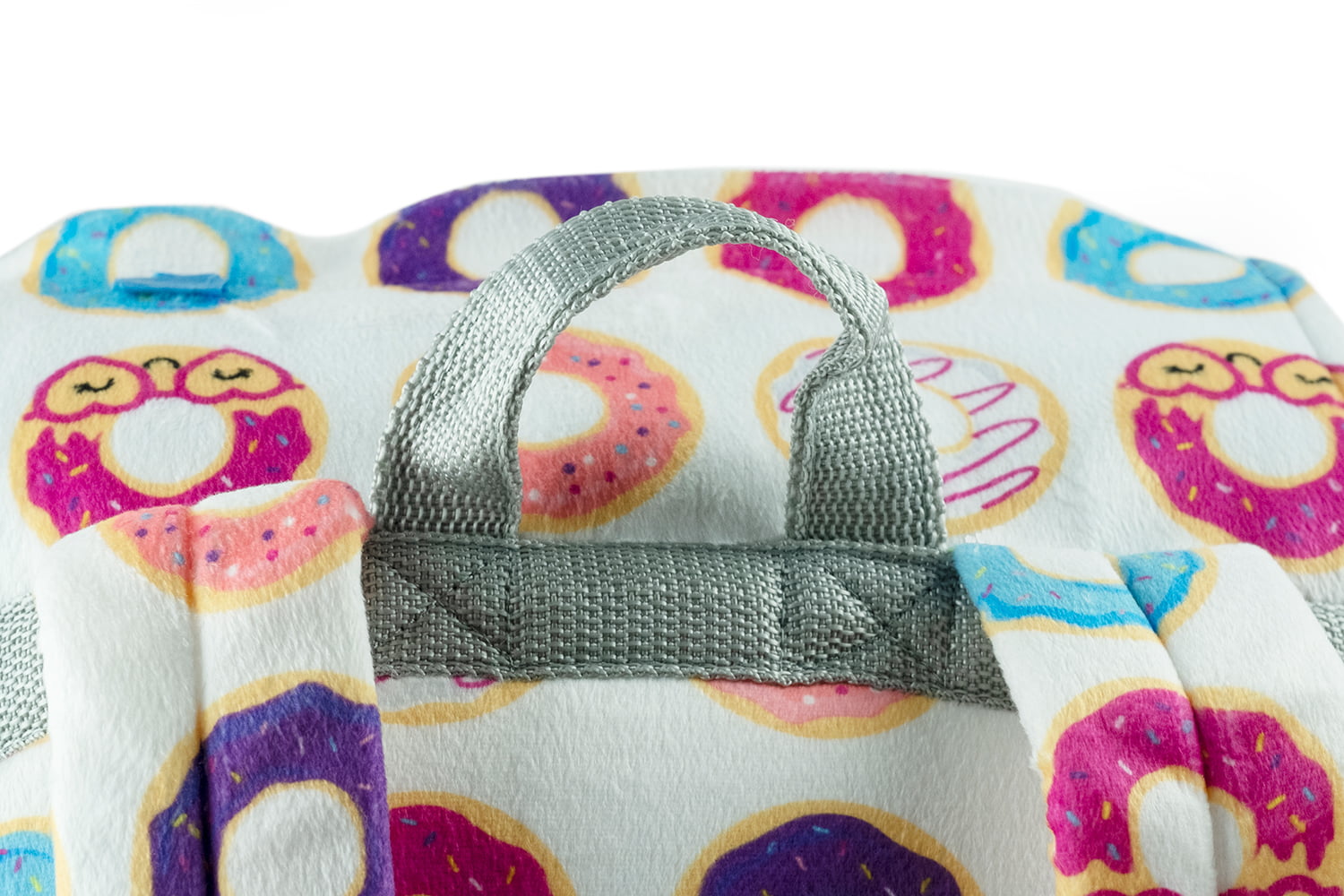 Mimish Sleep-N-Pack, 50 F Packable Kid's Sleeping Bag & Backpack, Donuts Print