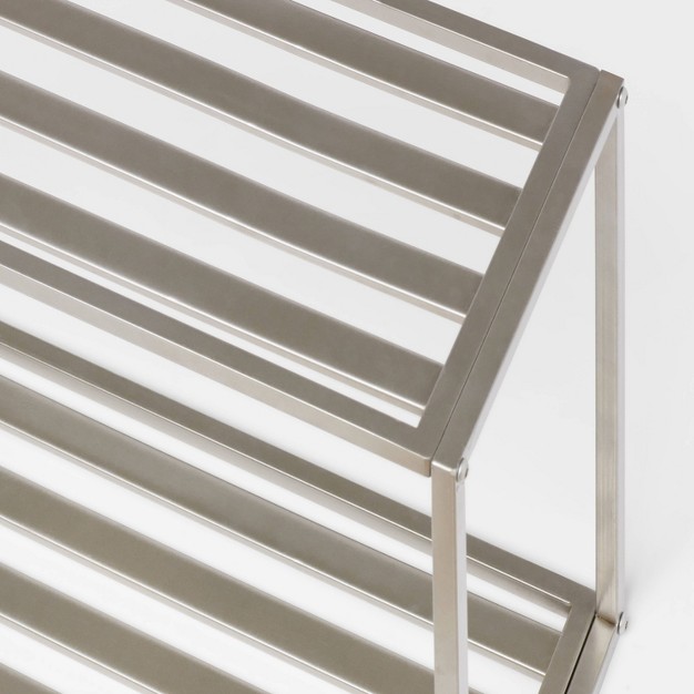 Wall Shelf Brushed Nickel Metal