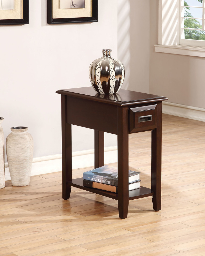 Acme Side Table in Dark Cherry Finish 80518   Transitional   Side Tables And End Tables   by GwG Outlet  Houzz