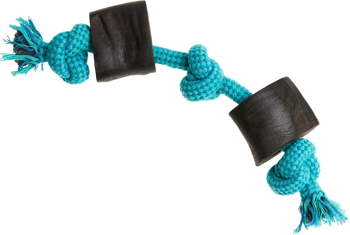 Bones and Chews Rope with Horns Dog Toy， 1 ct