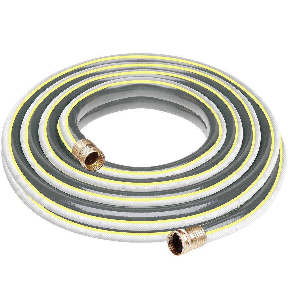 Worth Garden 58 in. x 25 ft. Medium Duty Gray Vinyl Garden Hose H153E04